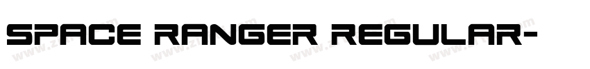 space ranger regular字体转换
